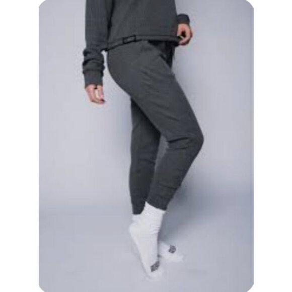 DYI Women's Waffle Jogger Pants Folkstone Heather Size Medium - Picture 1 of 5